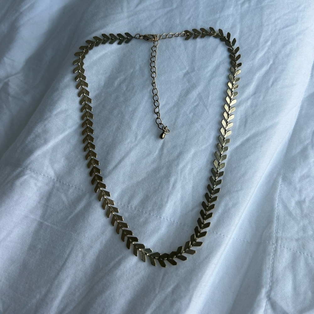 Gold plated choker
